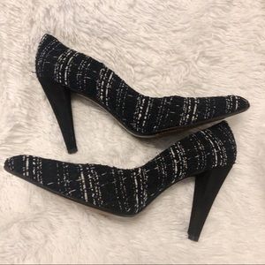 Stuart Weitzman Black and White Tweed size 8 M